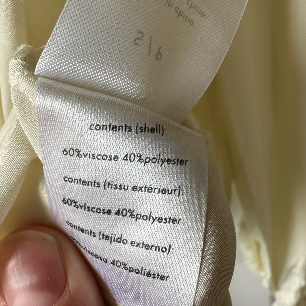 NWT WeWoreWhat Ruffle Blouse, Ivory, size S - Picture 6 of 6